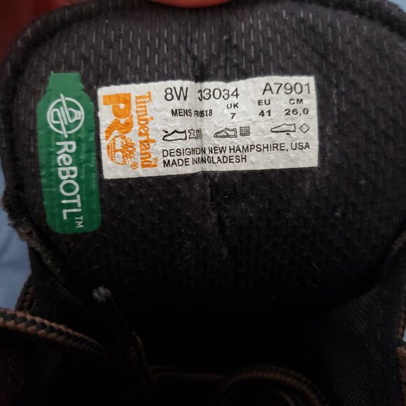 Timberland Pro 24/7 Mens 8 W Safety Toe Slip Resistant Waterproof Work B… main image 7